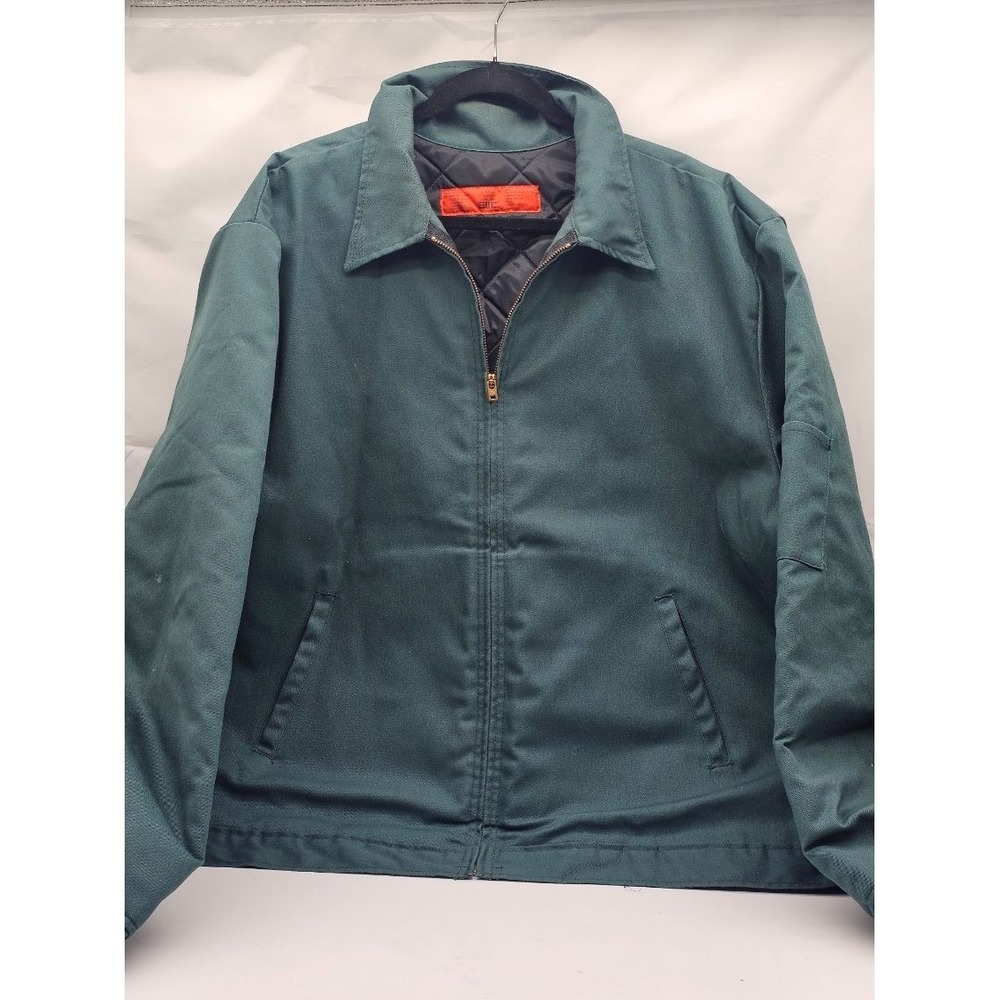 EWC Mens Quilted Jacket Military Size XXL RN42628 Front and Interior Pocket Work